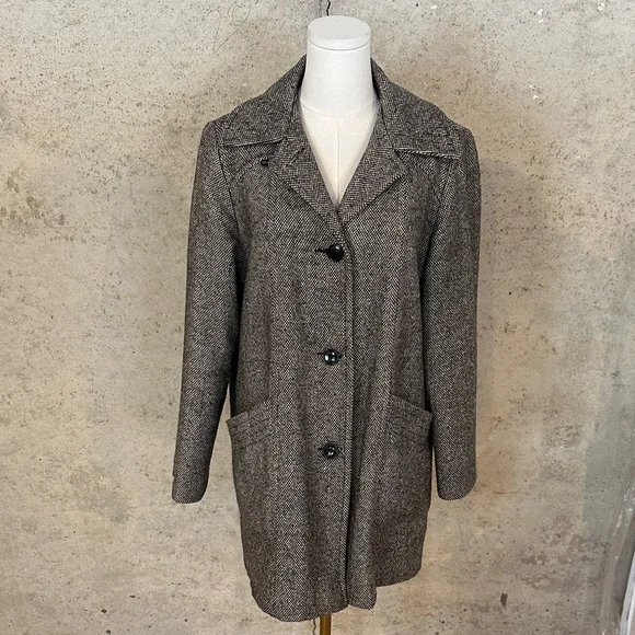 Vintage Miss New Yorker Wool Peacoat | 80s 90s Made in USA | Quiet Luxury - Picture 1 of 7